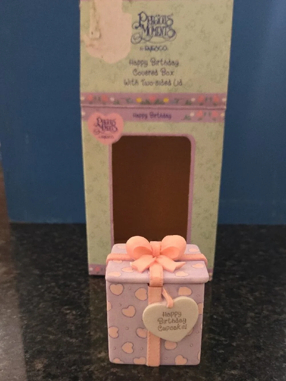 Precious Moments Happy Birthday Covered Box - Girl 2000 - Picture 2 of 2